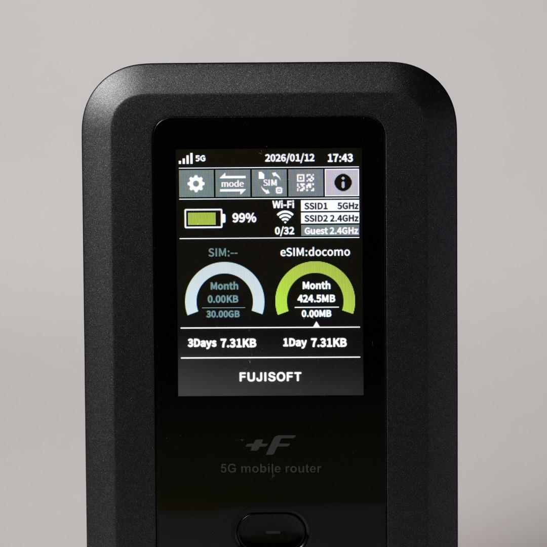 【極美品】+F FS050W 5Gモバイルルーター