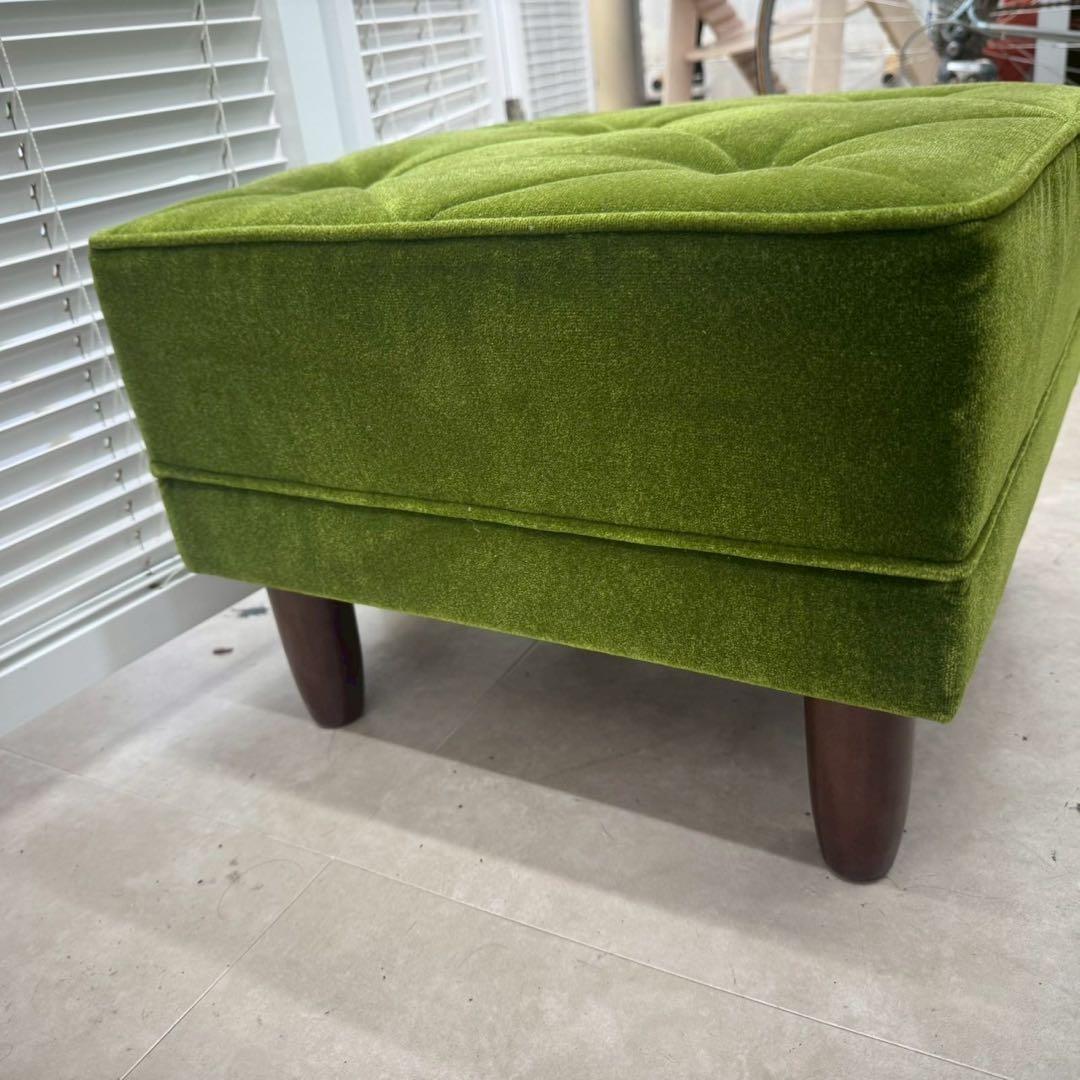 カリモク家具 Kチェア用 オットマン モケットグリーンwm01