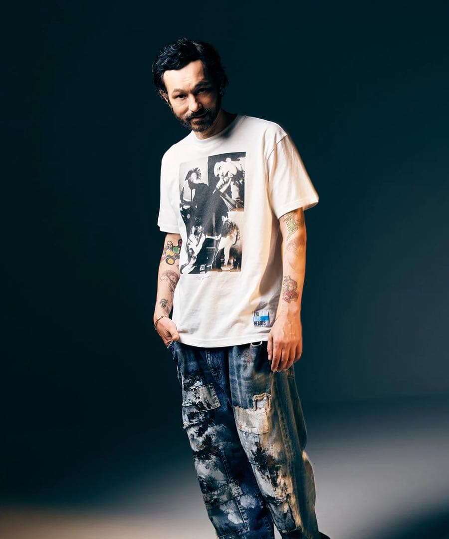 【激レア】ザ・ブルーハーツ コラージュＴシャツ S 白黒セット　glamb