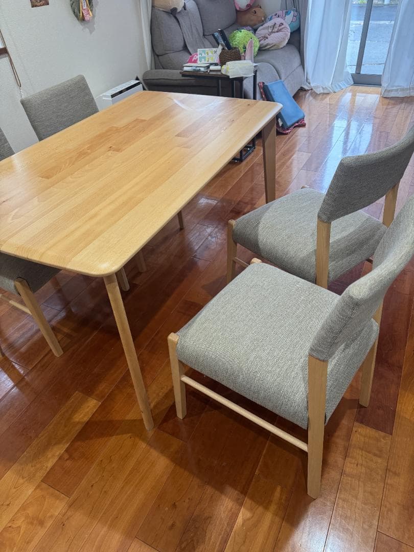 【引取り限定】ニトリ　ダイニングテーブルと椅子セット