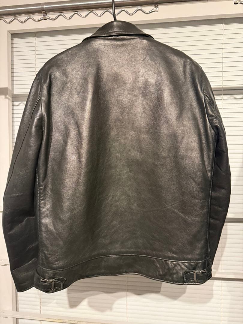 d*」様 美品 ルイスレザー 551T ドミネーター タイトフィット シープ 黒