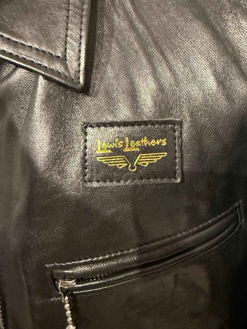 d*」様 美品 ルイスレザー 551T ドミネーター タイトフィット シープ 黒