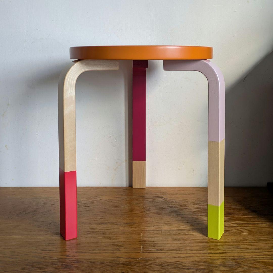 0547【希少】アルテック東京✕鈴木マサル スツール60 オレンジ