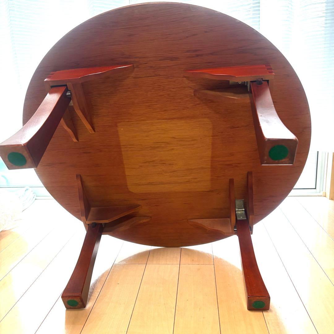 【激レア】ちゃぶ台 円卓 丸卓 昭和レトロ アンティーク 木製 インテリアその他