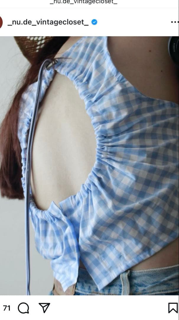 nude vintage クロシェット　トップス