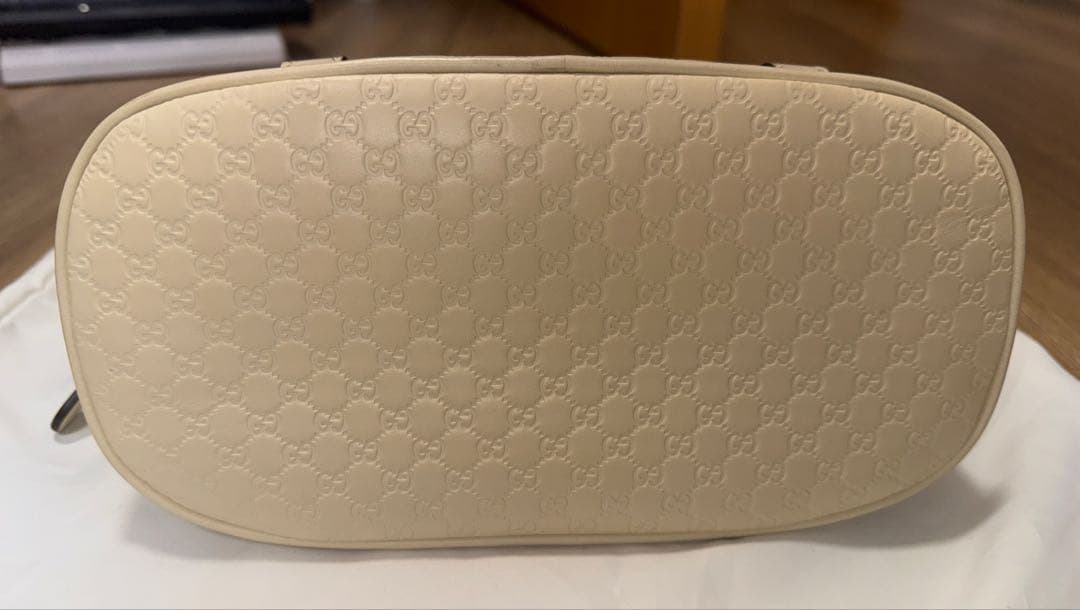 【極美品】GUCCI グッチ マイクロシマ 2wayバッグ アイボリー