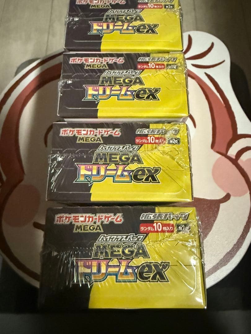 ポケモンカード MEGA ドリームex シュリンク付 4BOX