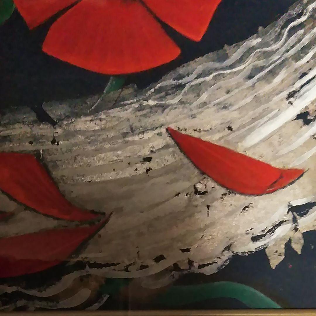 日本画(35)　ポピー