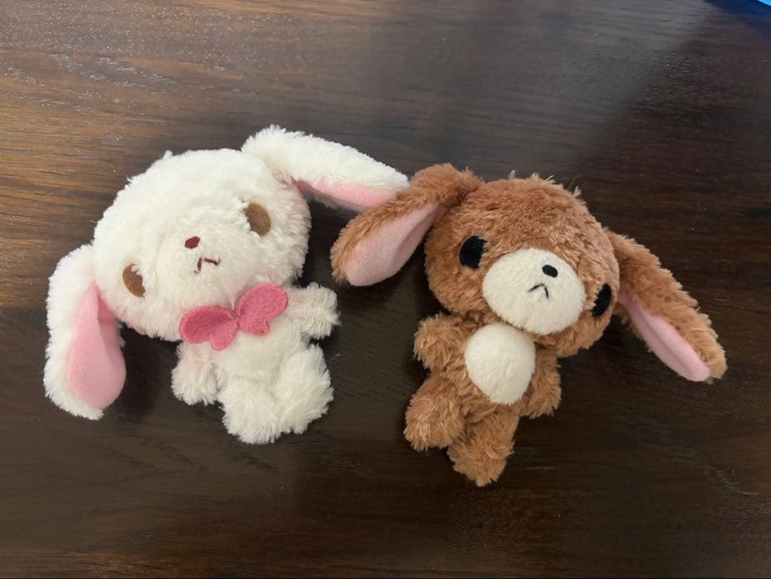 【初代】シュガーバニーズ しろうさ くろうさ ぬいぐるみ マスコット セット