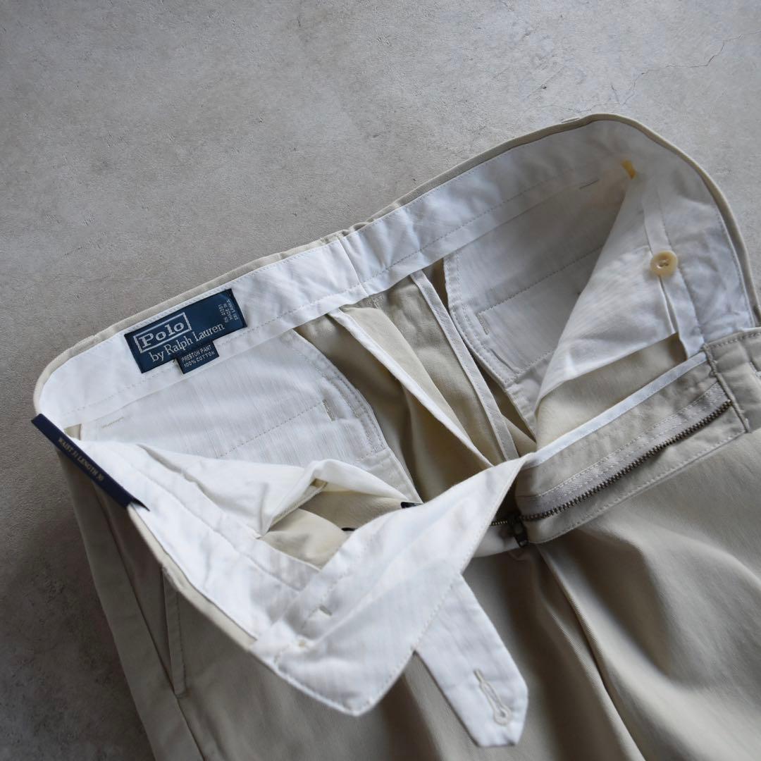 90s ラルフローレン ノータックチノ ポロチノ 未使用 W31 L30 レア