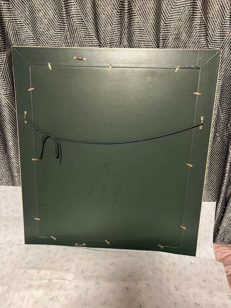 グスタフ　クリムト 接吻 絵画 金色フレーム　縦70.横62センチ