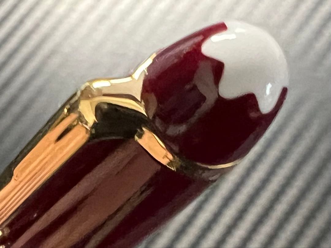 モンブラン 万年筆 極美品 144 F 中白 ボルドー