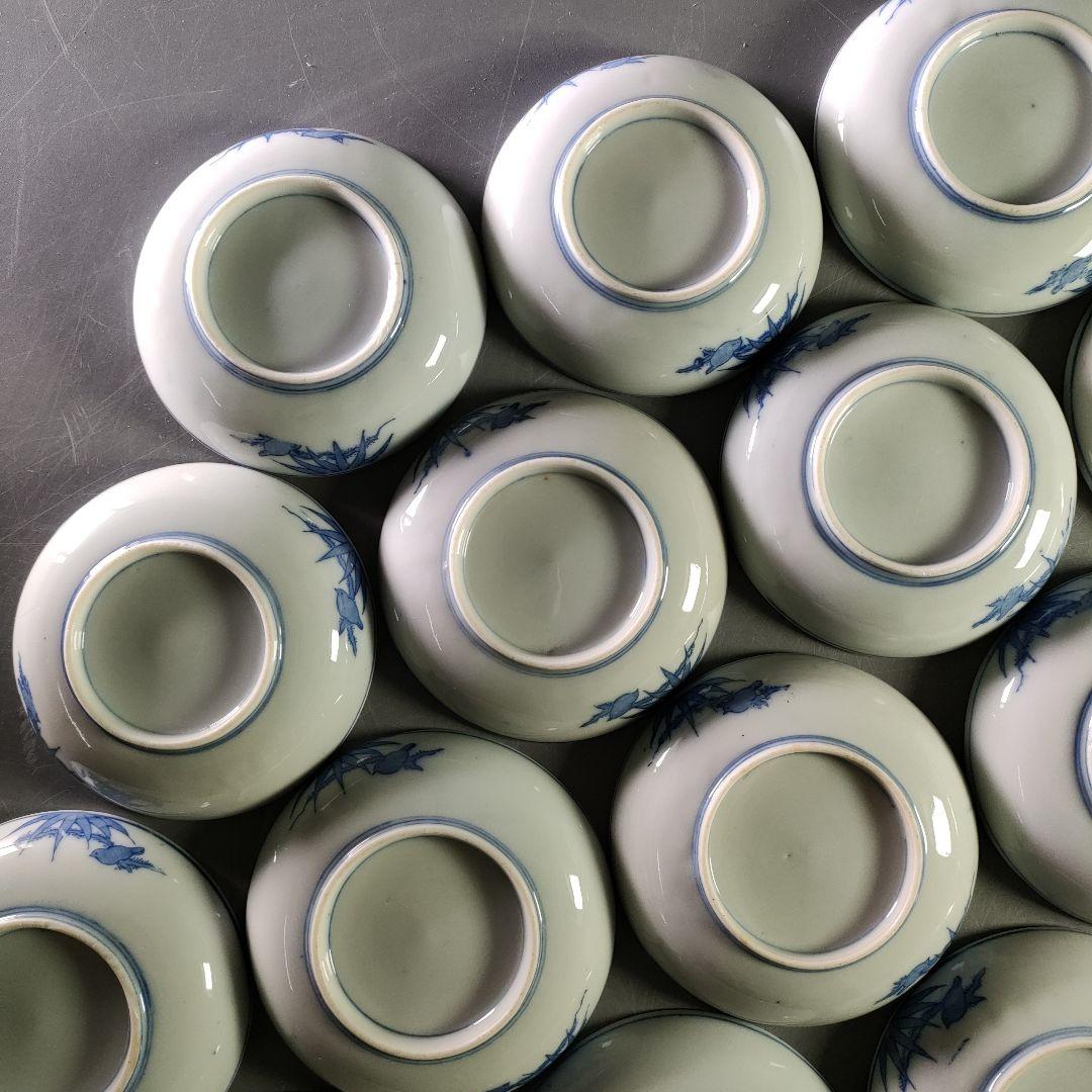 A894-2/染付銘々皿/小皿/向付/飾皿/豆皿/20客/