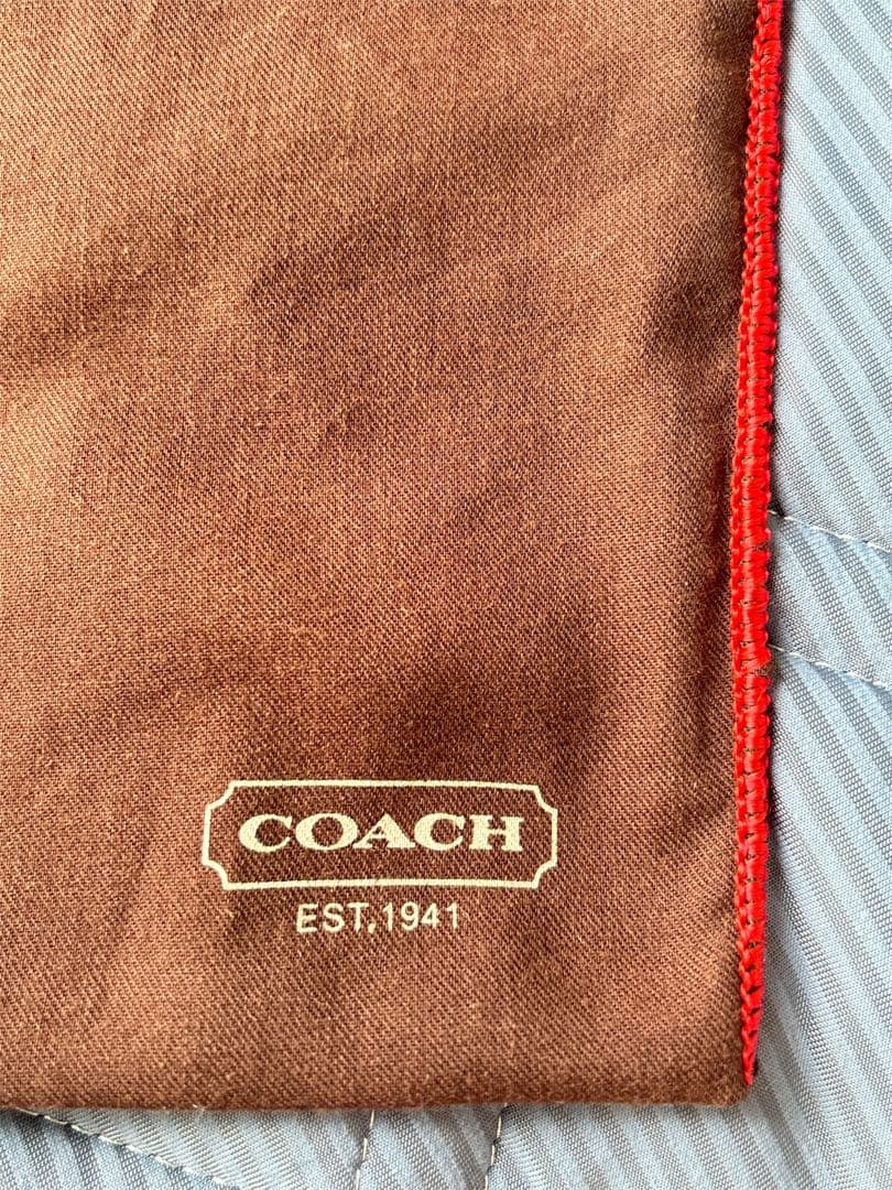 Coach ミニミニバッグ ブラウン/ホワイト