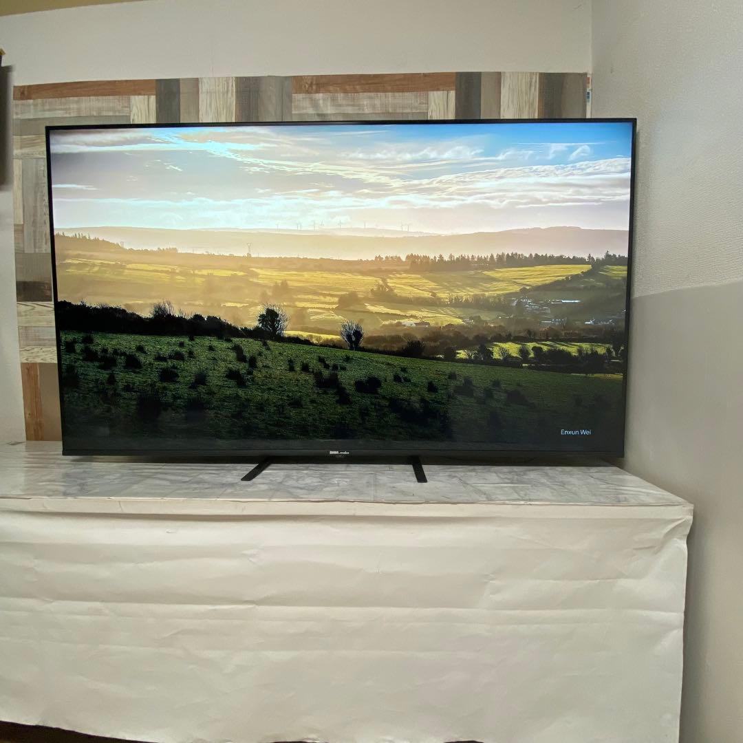 即日受渡❣️全国送料込 4年前購入DMM65インチ4K液晶ディスプレイスピーカー付