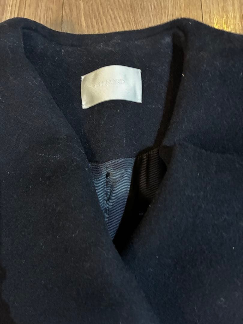 CELFORDセルフォード　ビッグカラーショートコート　ネイビー