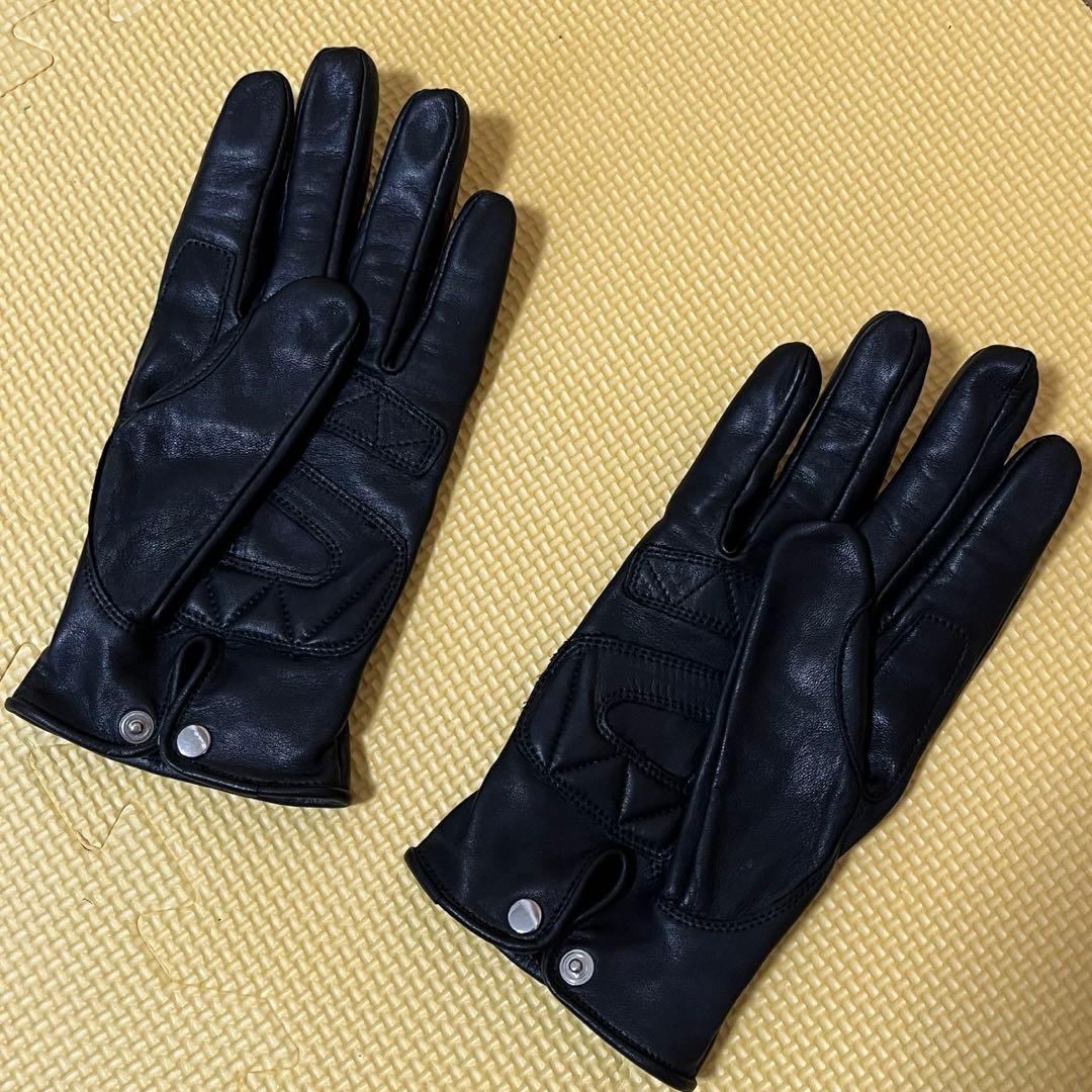 【セール】SCHOTT BROS. ブラックレザー手袋 Mサイズ