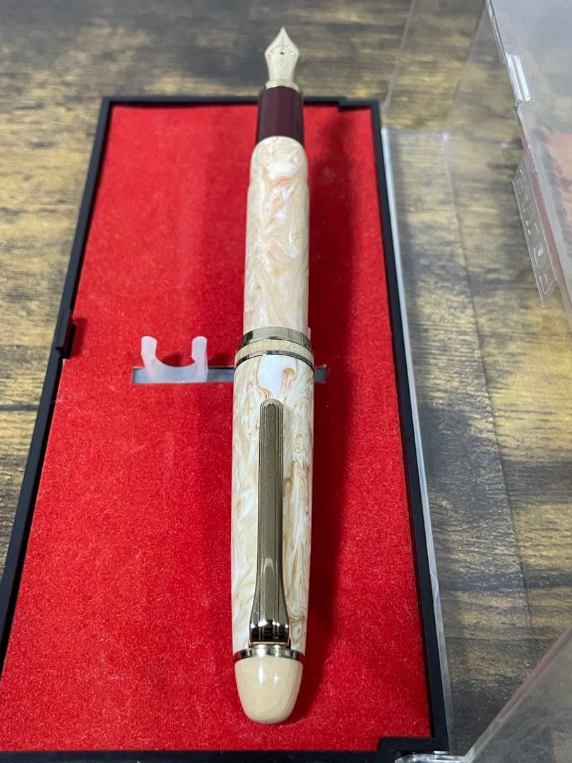 試筆のみ　旧ニブ　マツヤ万年筆病院オリジナル　セーラー　万年筆　細字　備品付き