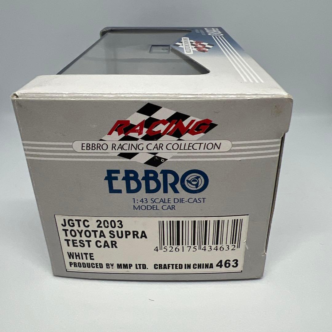ミニカー JGTC2003 SUPRA TEST CAR 1/43 EBBRO