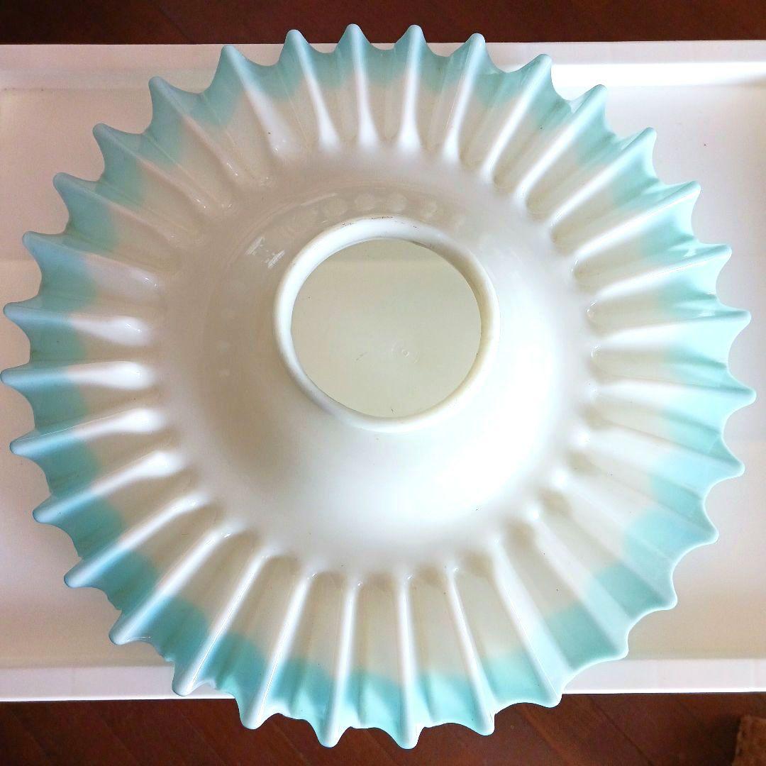 アンティークオイルランプ　　スカイブルー