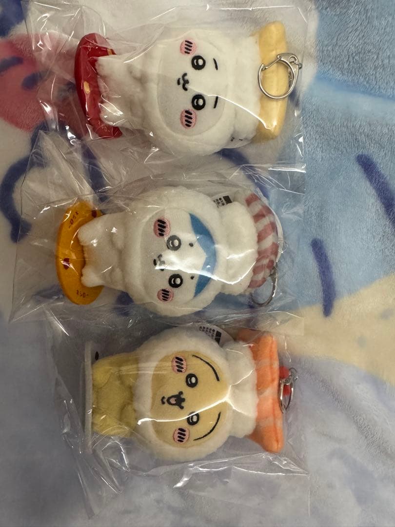 全3種 ちいかわ スシロー 香港 マスコット うさぎ ハチワレ