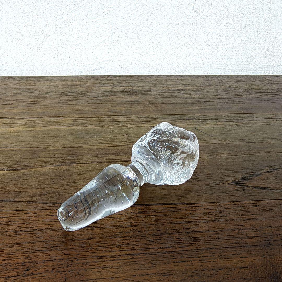 【屋我平尋】ガラス 栓付瓶 デキャンタ 作家もの