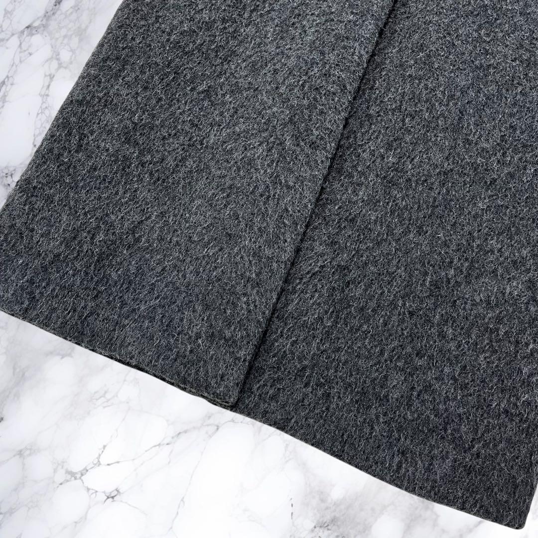 IENA イエナ チェスターコート ウール アルパカ モヘア シャギー 灰色 M