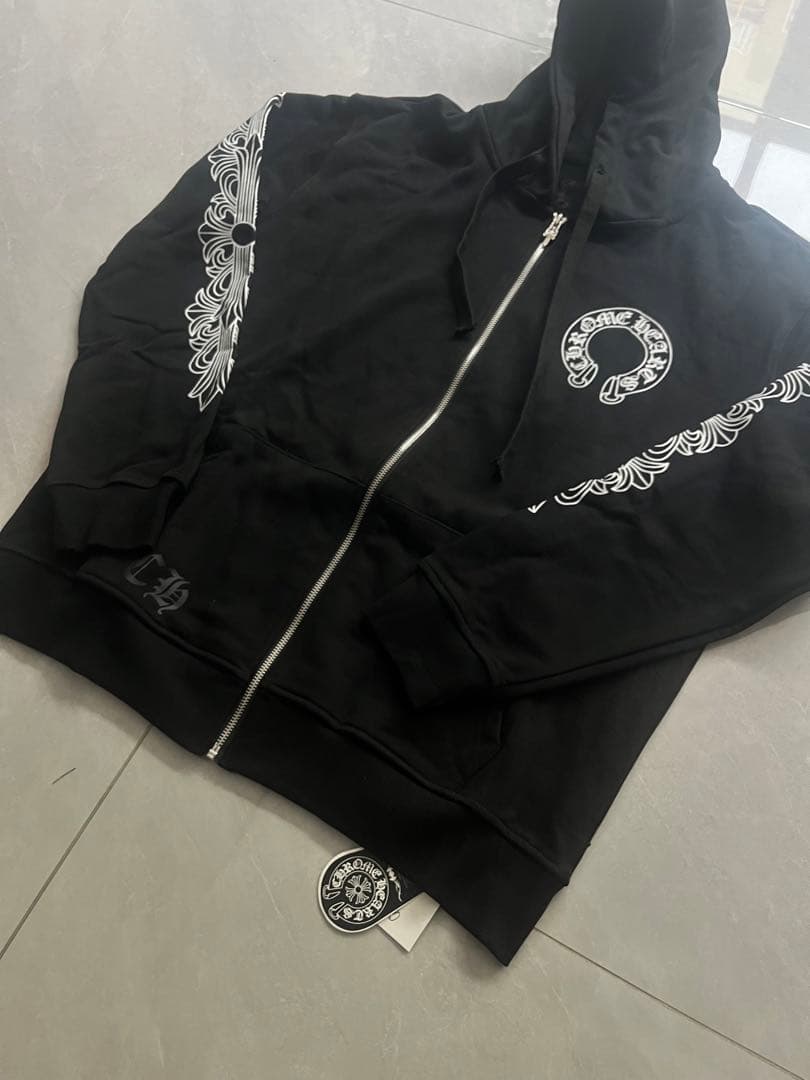 Chrome Hearts ブラックパーカー　L
