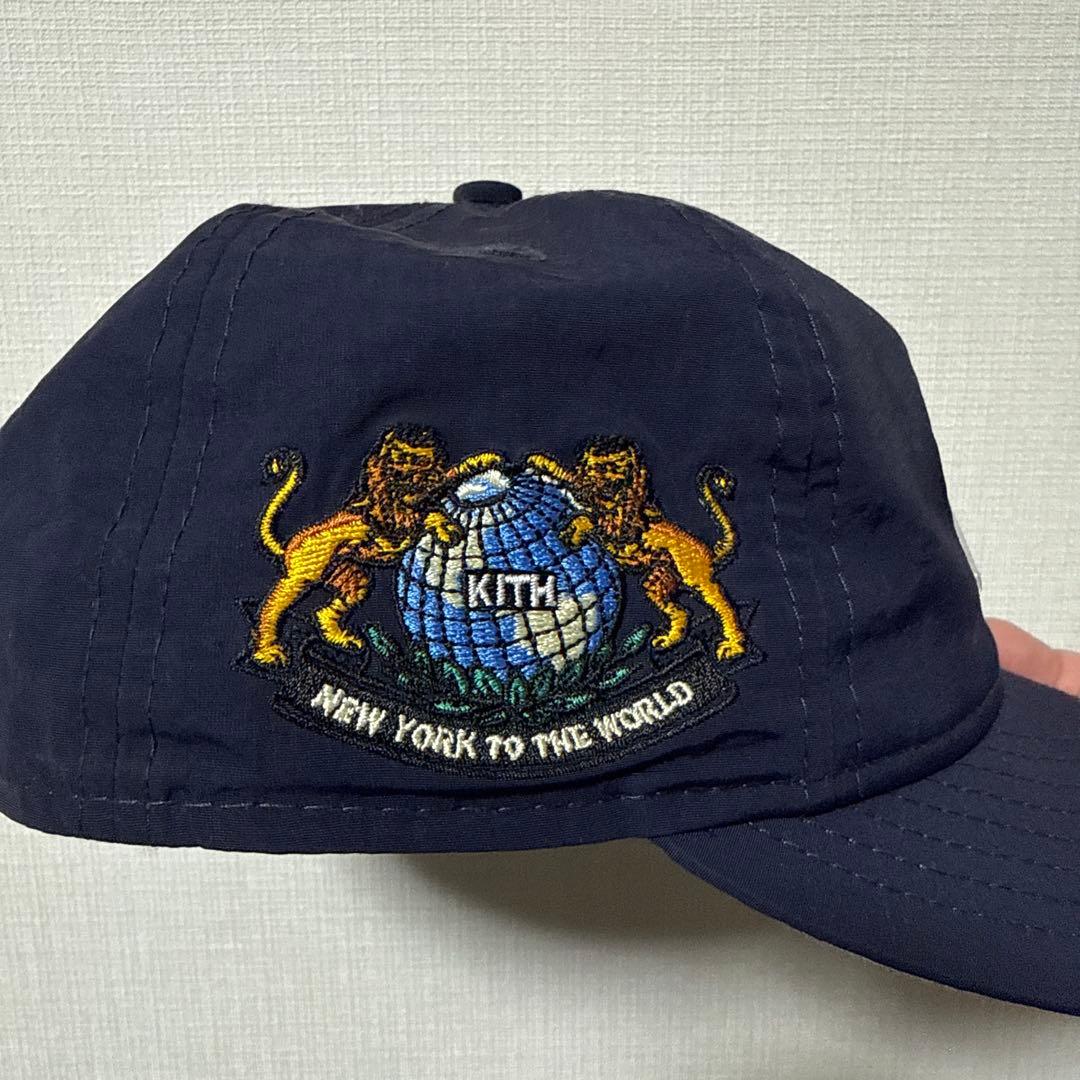 KITH NYロゴ ベースボールキャップ ネイビー