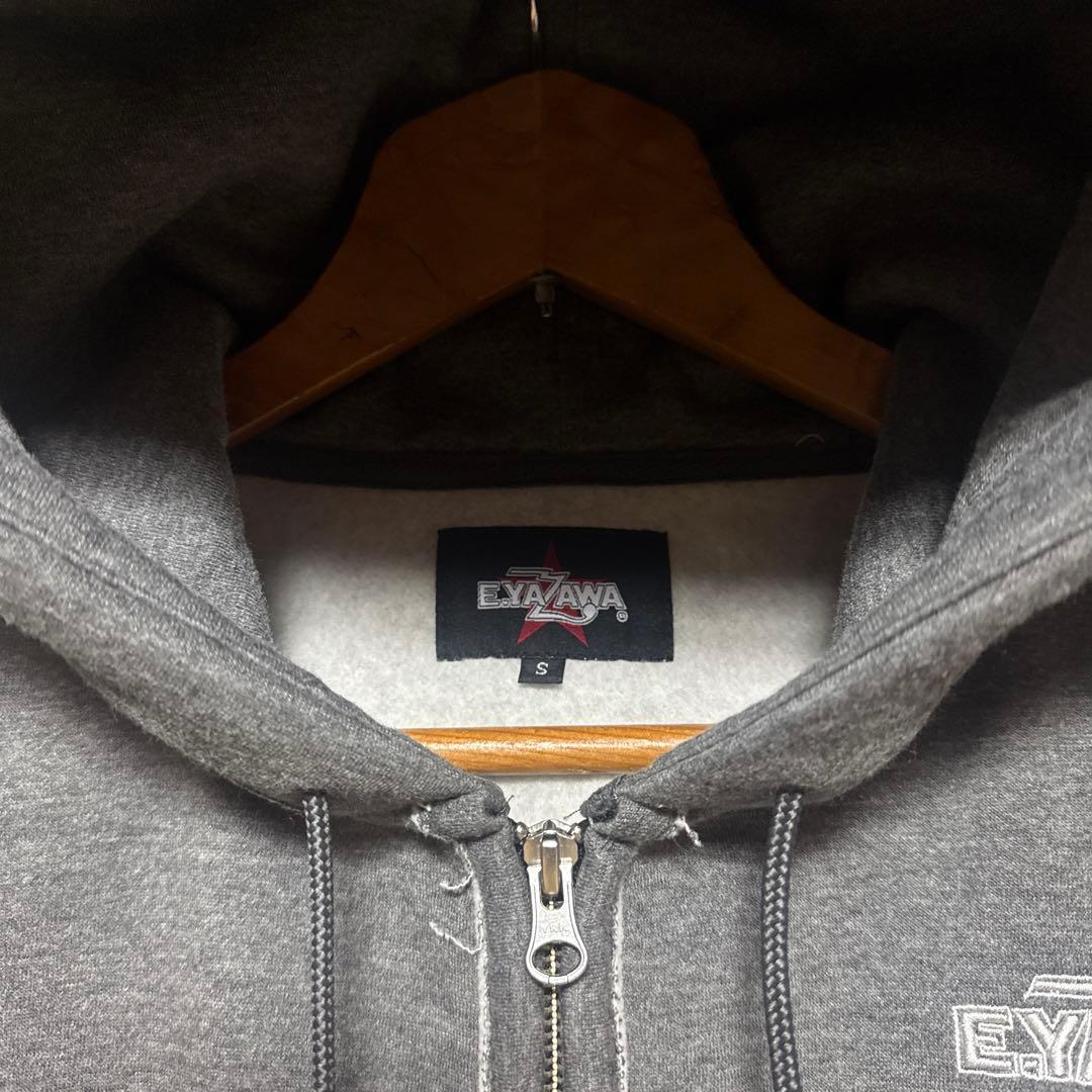 矢沢永吉 ジップアップパーカー グレー　刺繍　Sサイズ