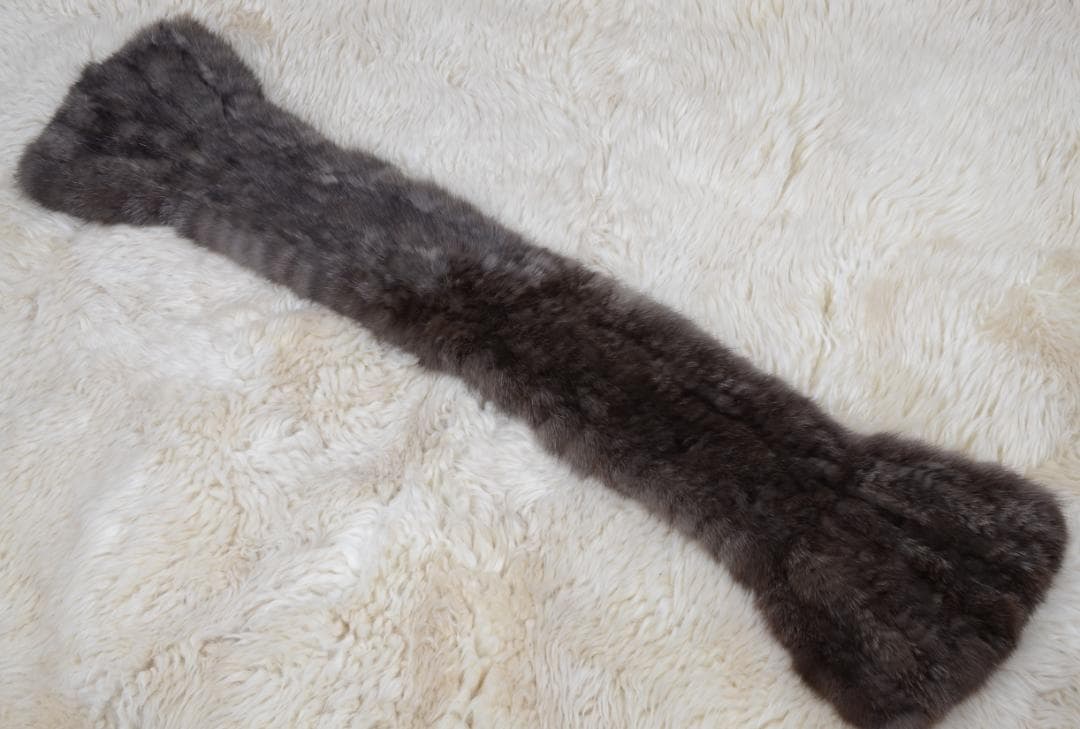 ◆新品限定◆上質なセーブル 編み込みマフラー/毛皮リアルファー セーブルファー