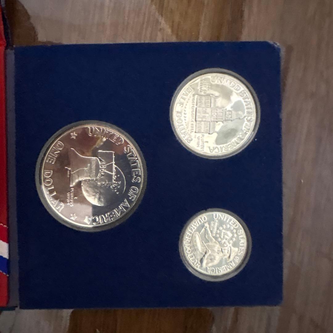 アメリカ建国200周年記念 シルバープルーフセット 3種【銀貨3枚・40%銀】