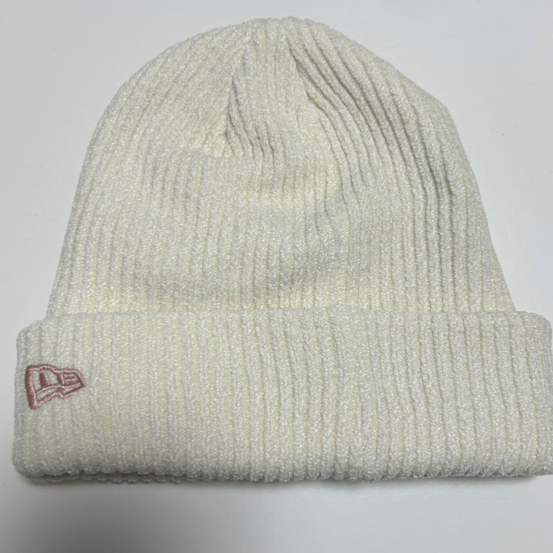 NEWERA ベーシックカフニットモールヤーンニット ホワイト