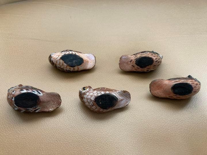 コキンメフクロウ？　ミミズク　置物　アンティーク　昭和レトロ