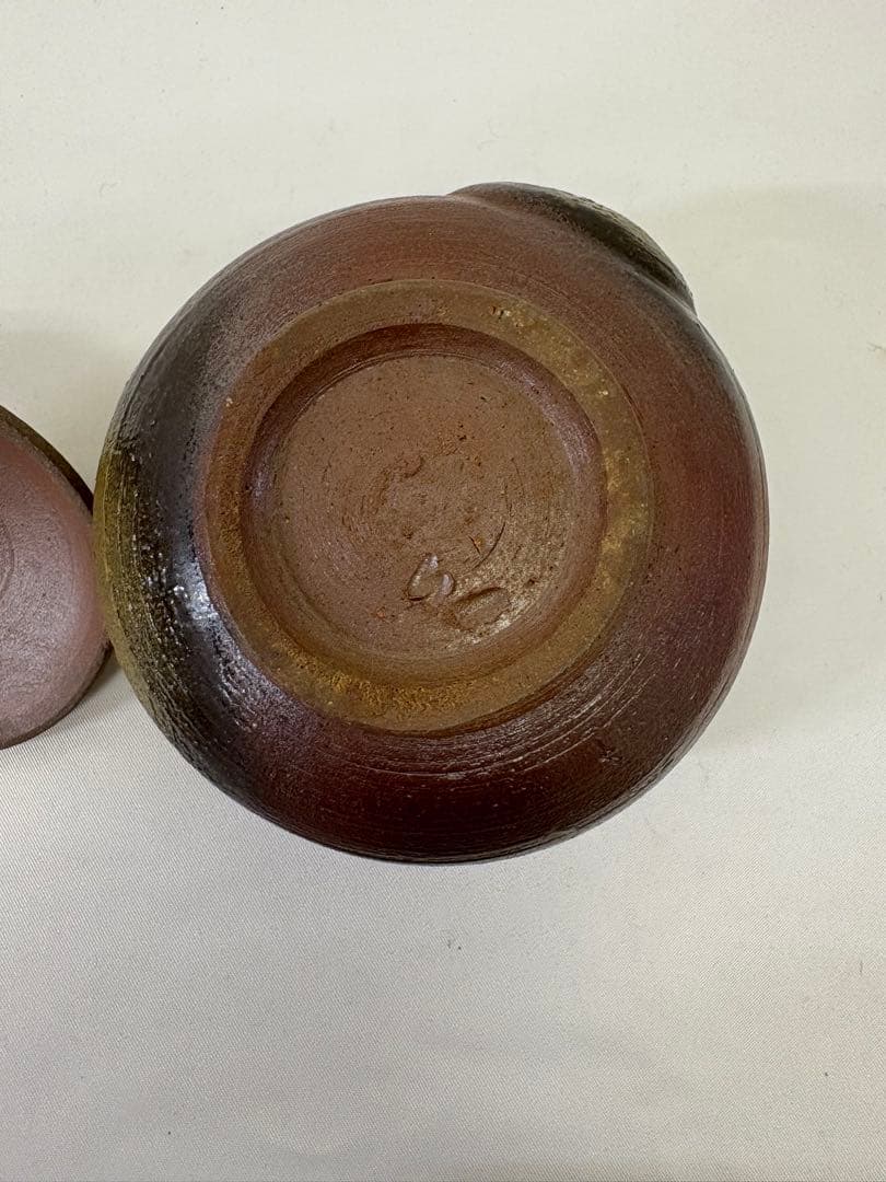 備前焼　奥本健一 宝瓶 瓢箪摘宝瓶 共箱