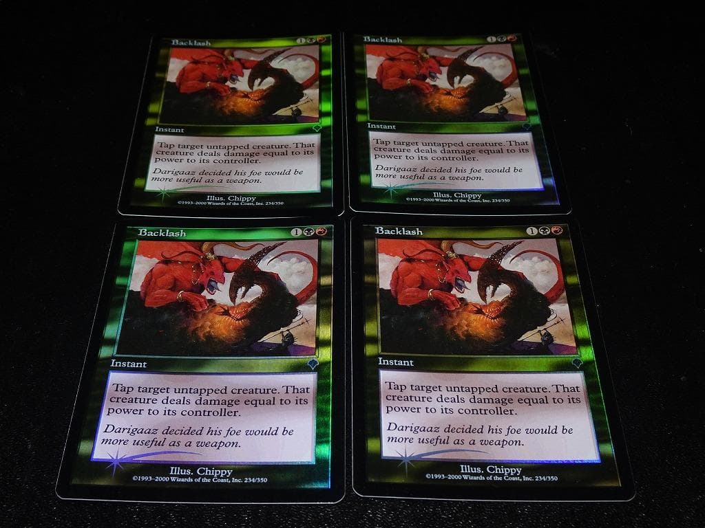 FOIL/反発/Backlash/英語版/MTG 4枚