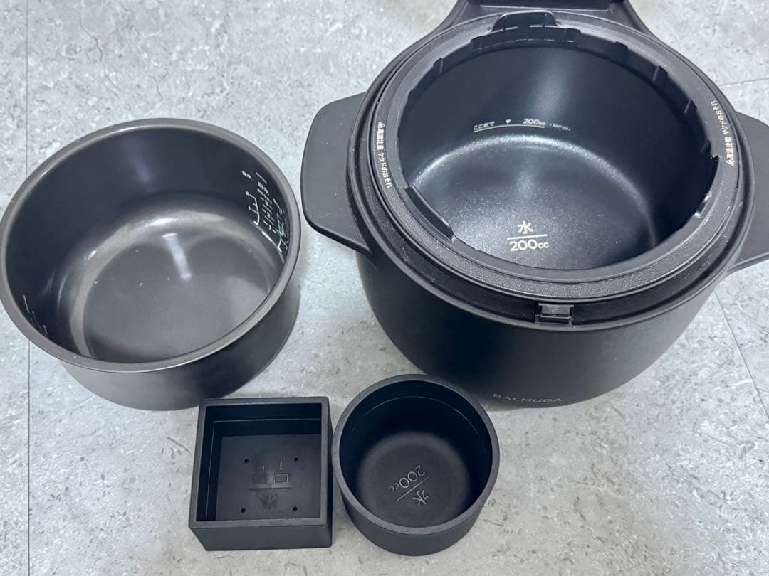 BALMUDA The Gohan K03A-BK 3合炊き電気炊飯器