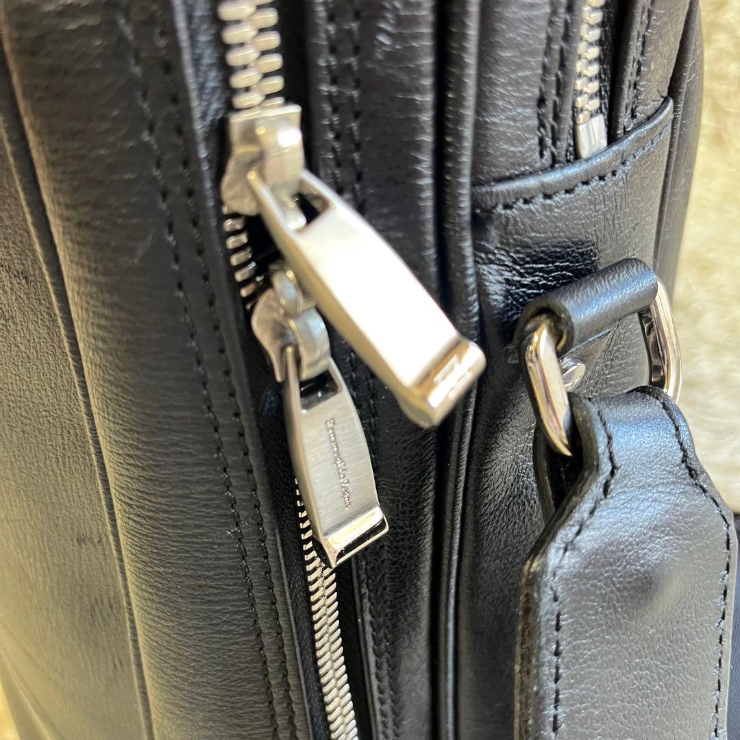 Ermenegildo Zegna バッグ 黒 大容量 2way ビジネス