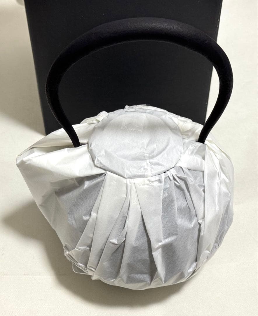 南部鉄器 空間鋳造 鉄瓶 Egg 大 黒