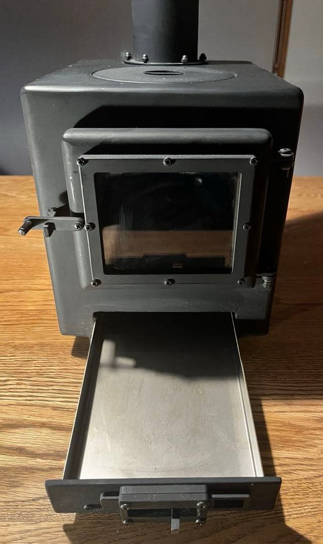 【美品・おまけ付】Dr.Craft（サトーステンレス）ミニ薪ストーブ ３面ガラス
