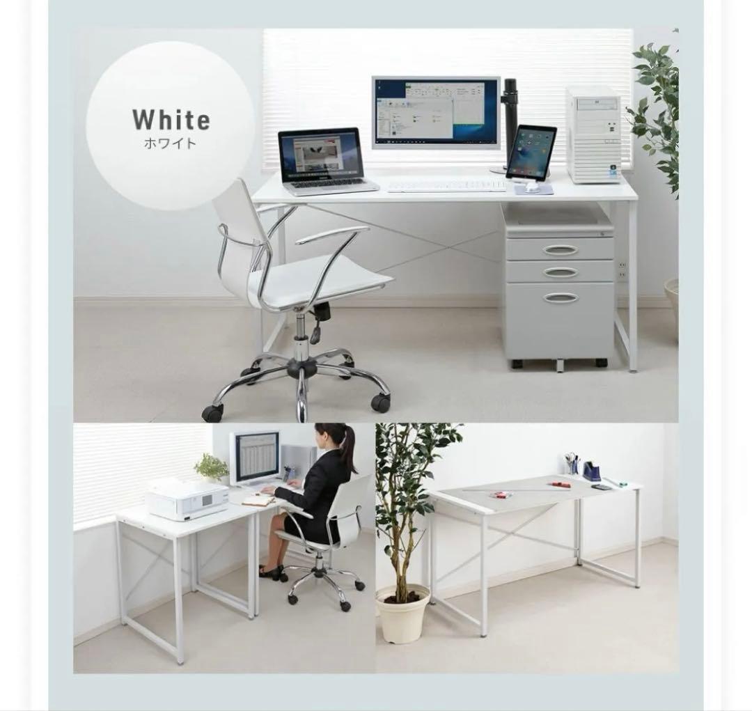 【組立不要・送料込】サンワダイレクト　パソコンデスク 120cm幅 奥行60cm