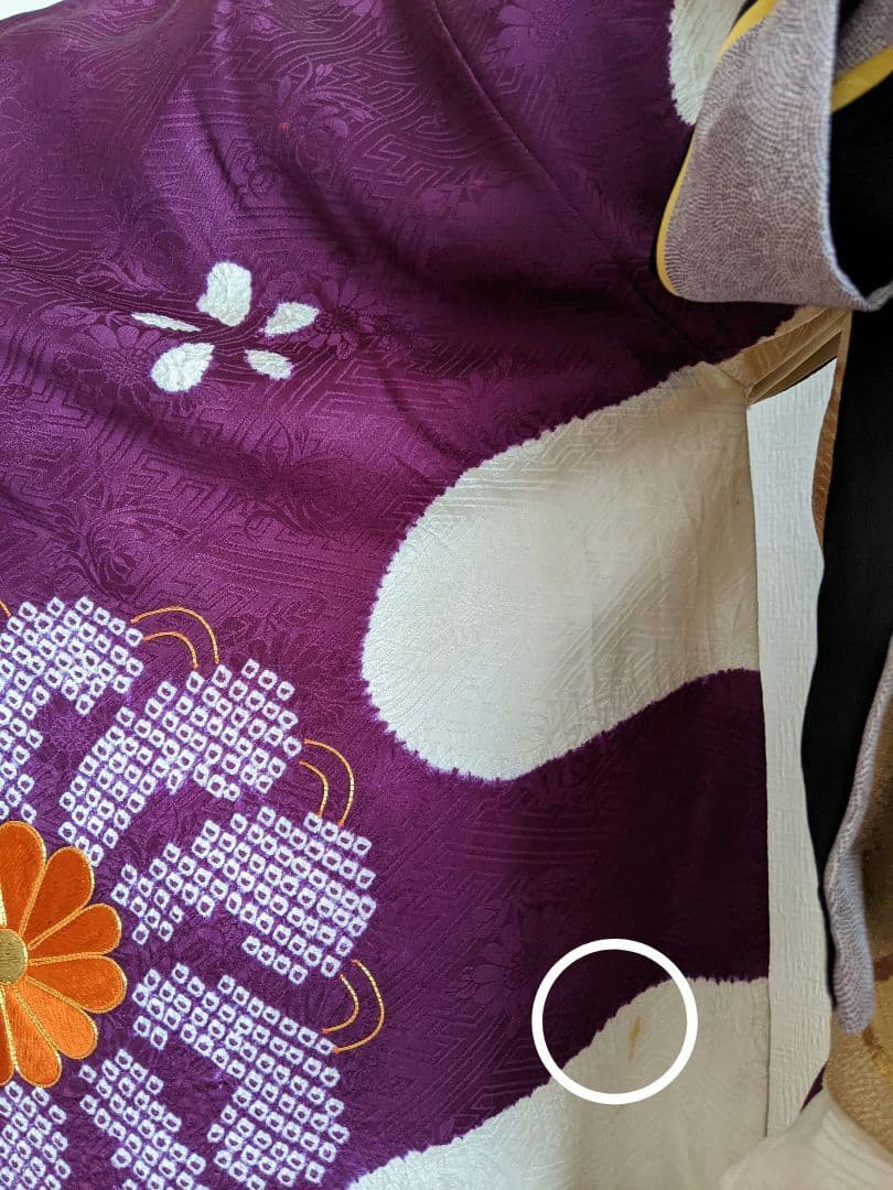 ◆成人式・結婚式 アンティークお振袖【✨鈴乃屋のお振袖】正絹 パープル