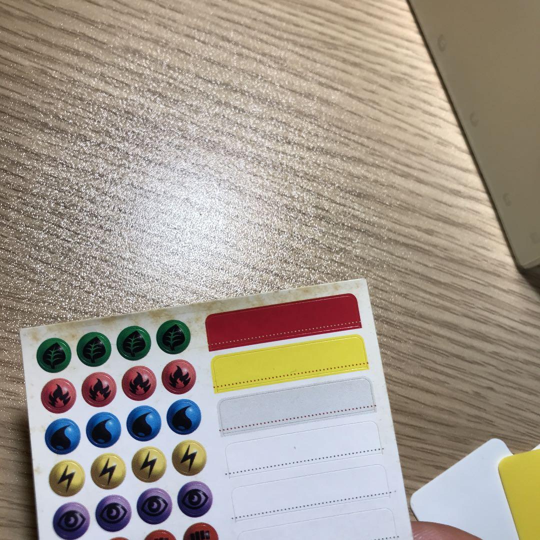 激レア？ポケモンカードゲーム クリアーデッキケース 初期物 仕切り板 シール付き