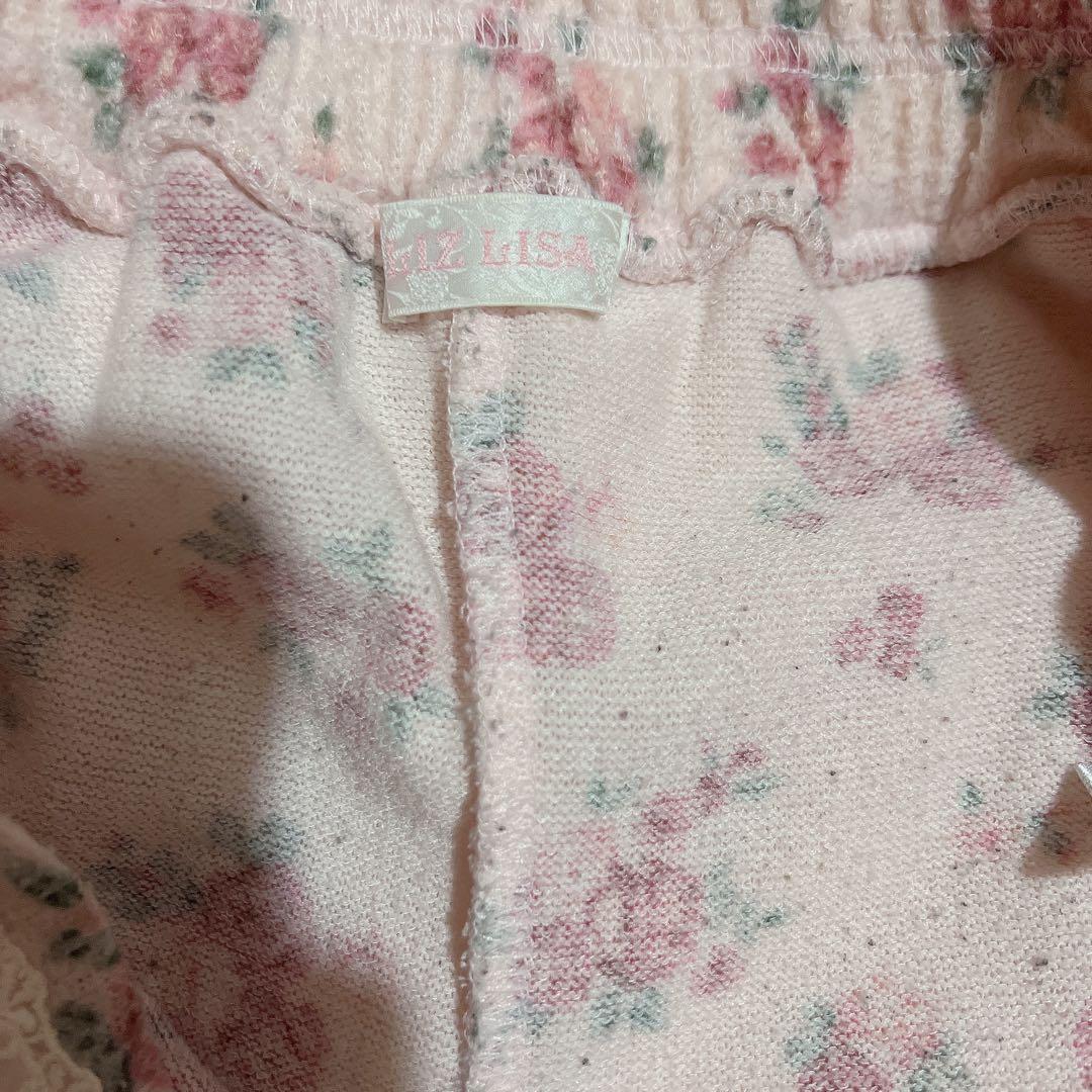 リズリサ　花柄　スカパン　ピンク