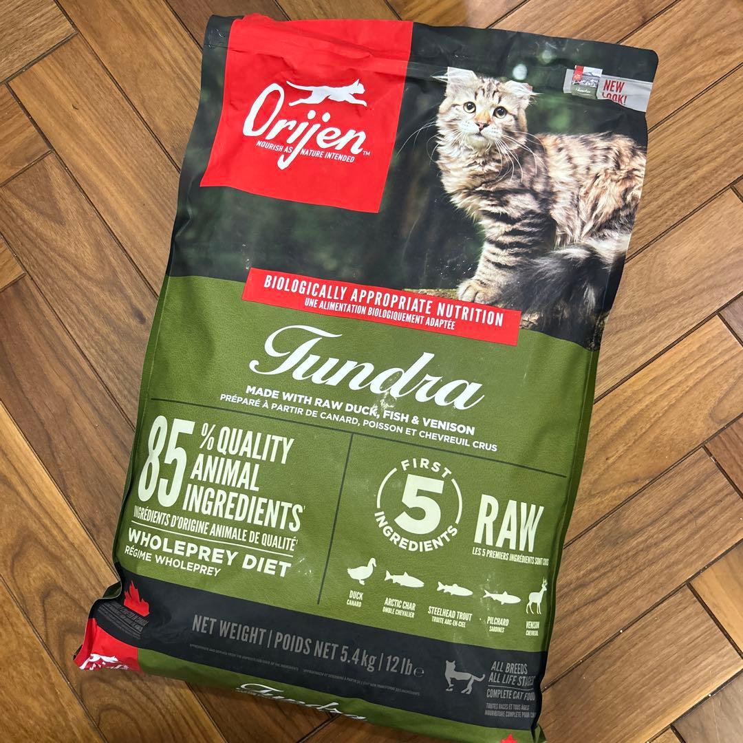 Orijenカナダ産 オリジン ツンドラ キャットフード　5.4kg プレミアム