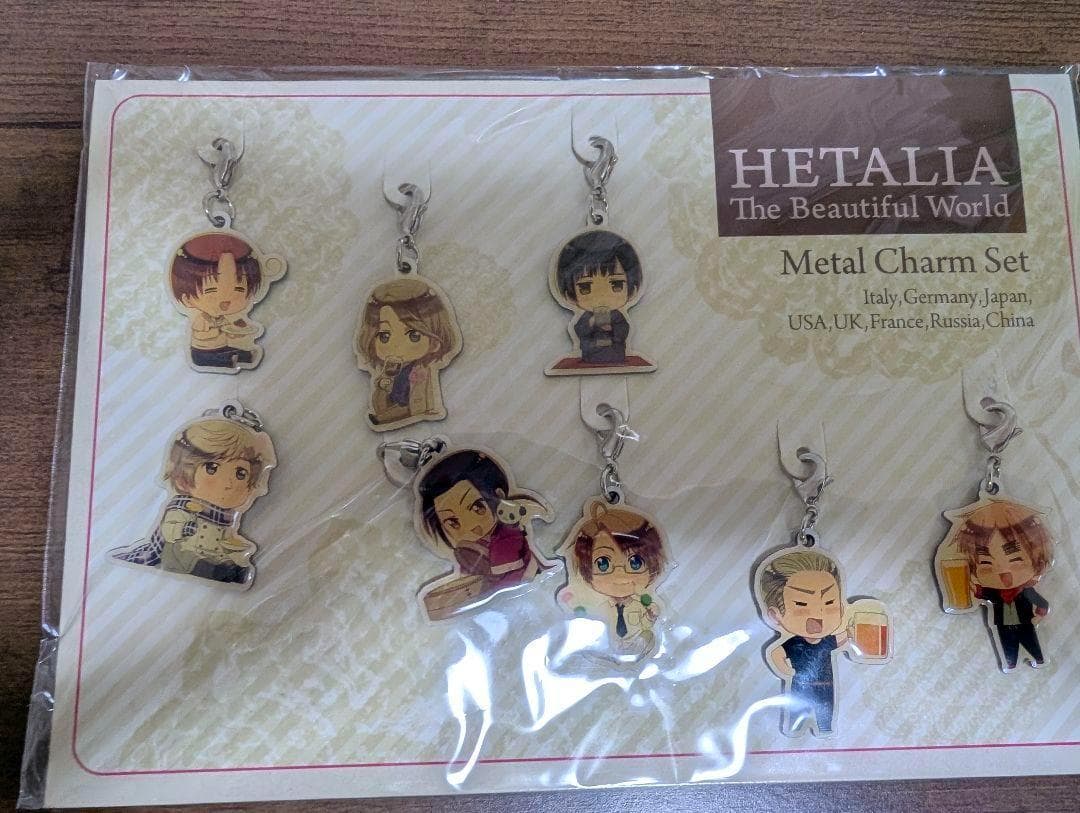 ヘタリア　メタルチャームセット