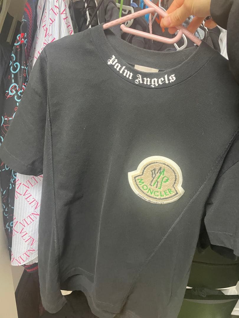 Palm Angels x Moncler Tシャツ ブラック