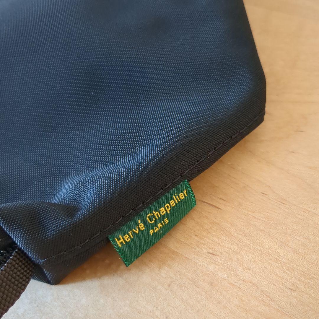 エルベシャプリエ　グリーンレーベル別注　ビッグポシェット　ブラック