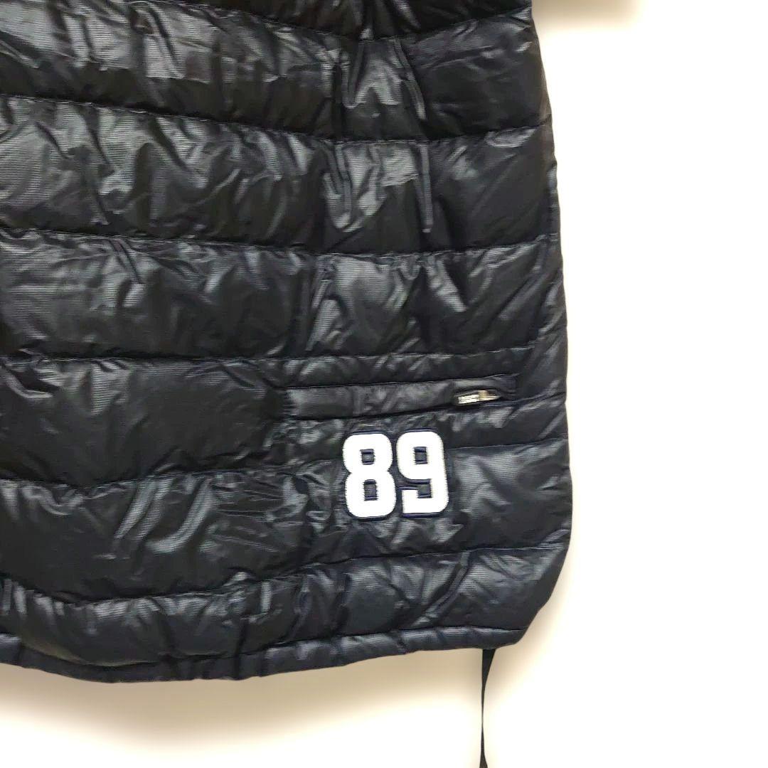 【美品】PEARLY GATE パーリーゲイツ 半袖ダウンジャケット ブラック