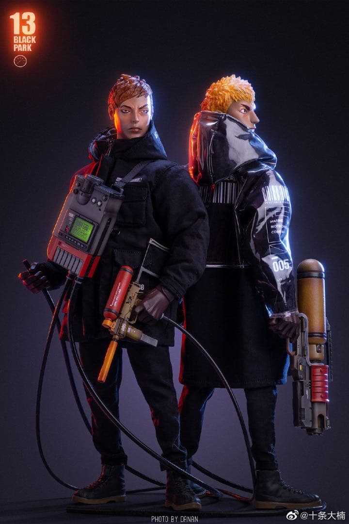 ブラック13パーク オクトパス人間1/6異星人セット 異形ミリタリー兵士ライダー